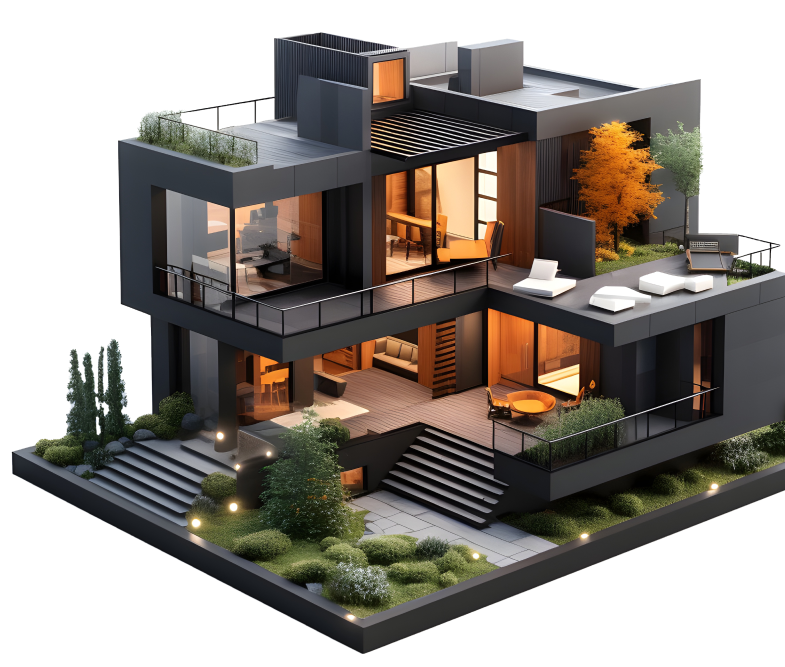 A sprawling 60-acre ultra-luxury residential community landscape