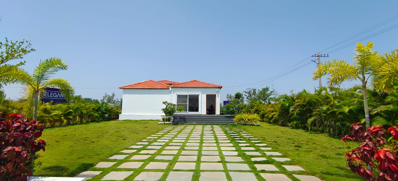 Luxury apartment exterior